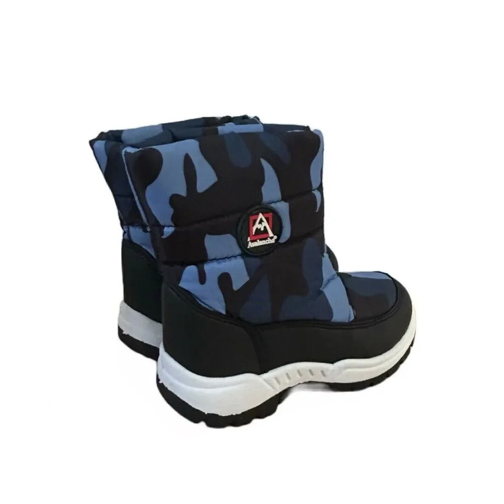 Avalanche Toddler Unisex Snow Boots Child Winter Boots Blue Camo Size 9 New‎